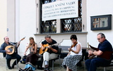 playing in Loket Town Square